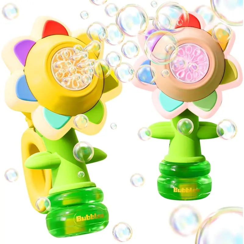 🫧Sunflower Shaped Portable Electric Bubble Maker Toy