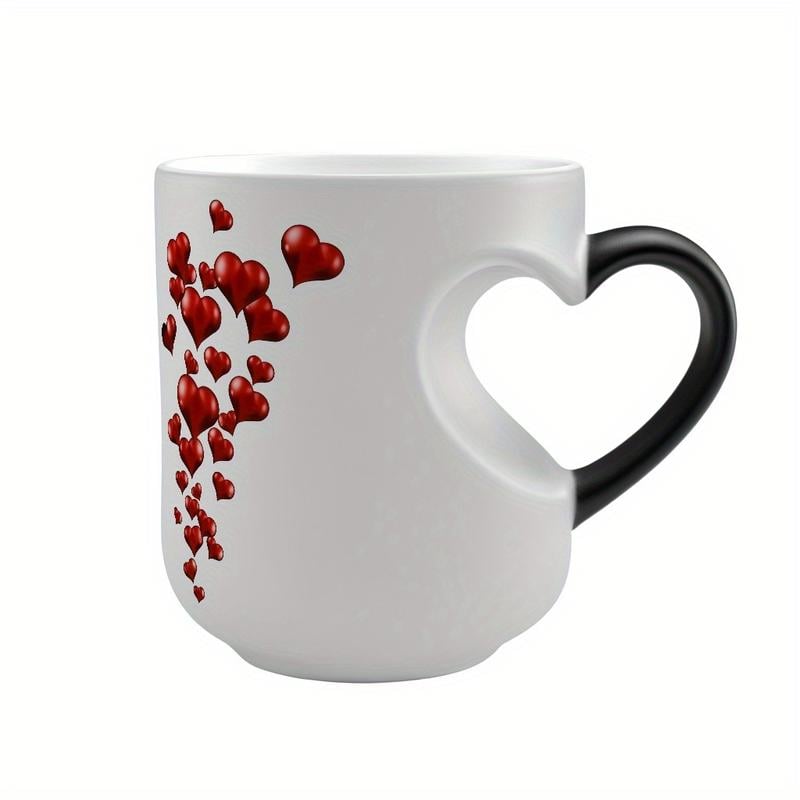 🔥Last Day 49% OFF🔥Heart-Shaped Color Changing Magic Ceramic Mug