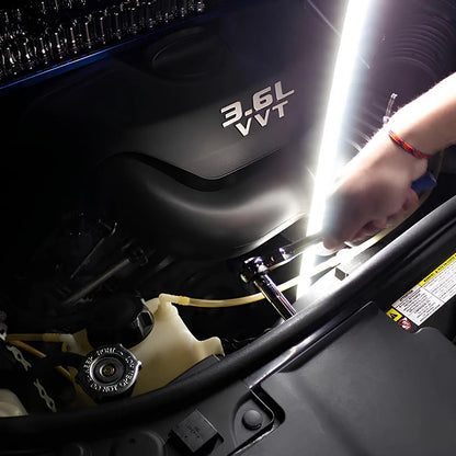 🔥Bendable Flexible LED Work Light💡: Your Professional Light for Narrow Spaces 🛠️(4000K Color Temperature | 44" Shape-Holding | Hands-Free)