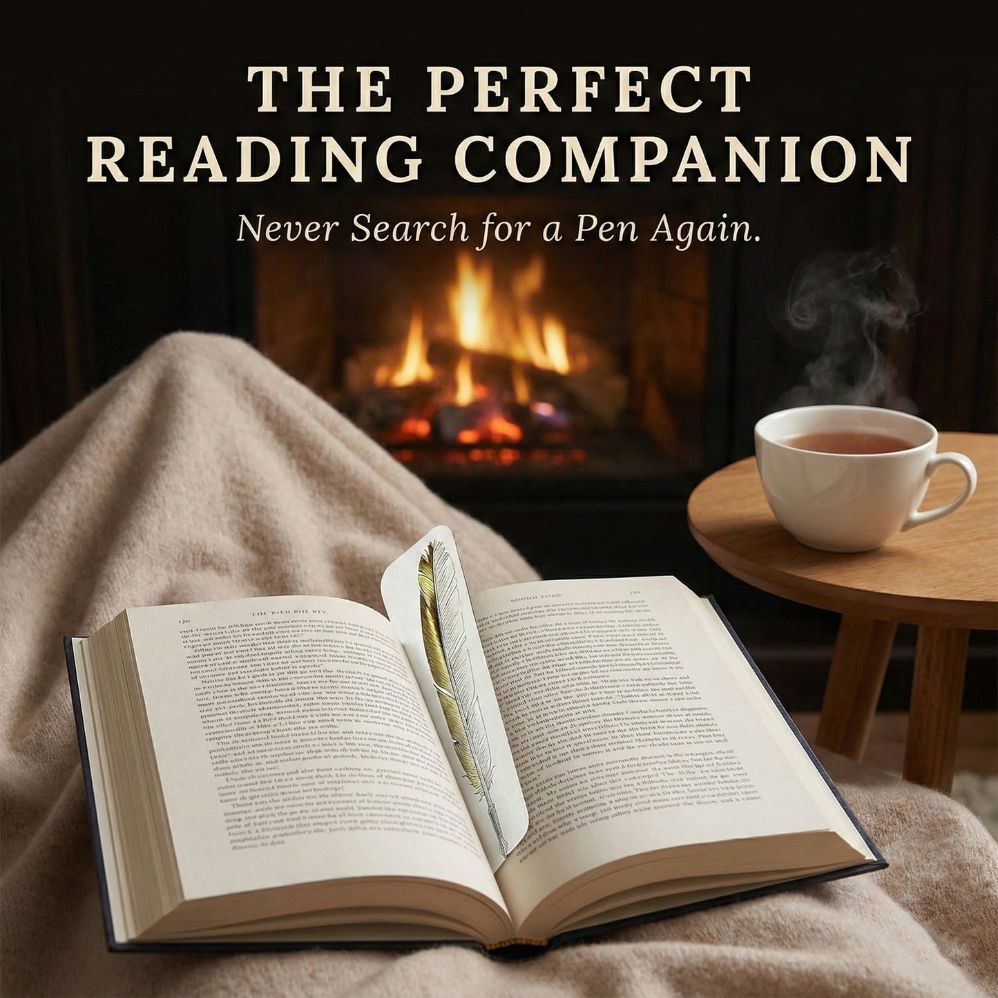 Vintage Flat Paper Pen And Book Mark Set