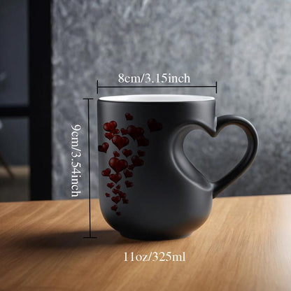 🔥Last Day 49% OFF🔥Heart-Shaped Color Changing Magic Ceramic Mug