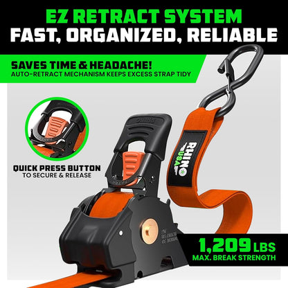 🎁 2025 Upgraded Ratchet Strap – Tangle-Free & Perfect Gift for Him 💙