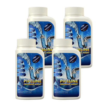 Brightplume Powerful Pipe Dredging Agent for Kitchen and Toilet Pipelines - Dissolves 200+ Blockages and Kills 99% of Bacteria