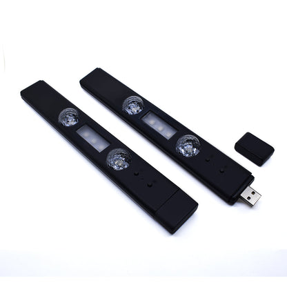 🚗✨  Wireless Car Interior Ambient Lights 2-in-1 Star Pattern + Warm Light · USB Rechargeable · Car & Room Decoration