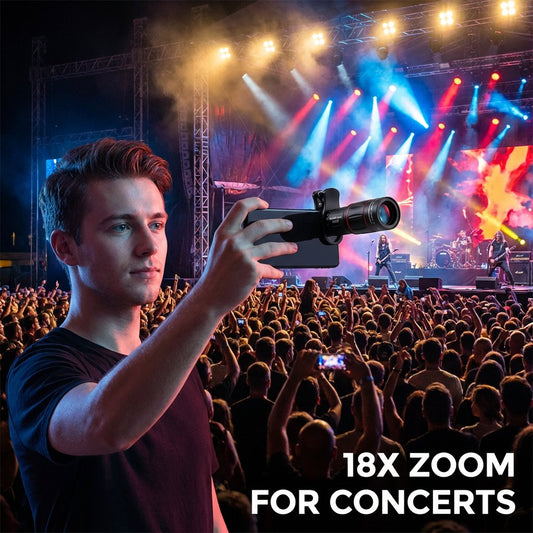 18X Zoom Mobile Phone Camera Lens with Clip📸🔭