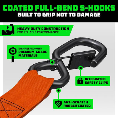 🎁 2025 Upgraded Ratchet Strap – Tangle-Free & Perfect Gift for Him 💙