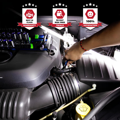 🔥Bendable Flexible LED Work Light💡: Your Professional Light for Narrow Spaces 🛠️(4000K Color Temperature | 44" Shape-Holding | Hands-Free)