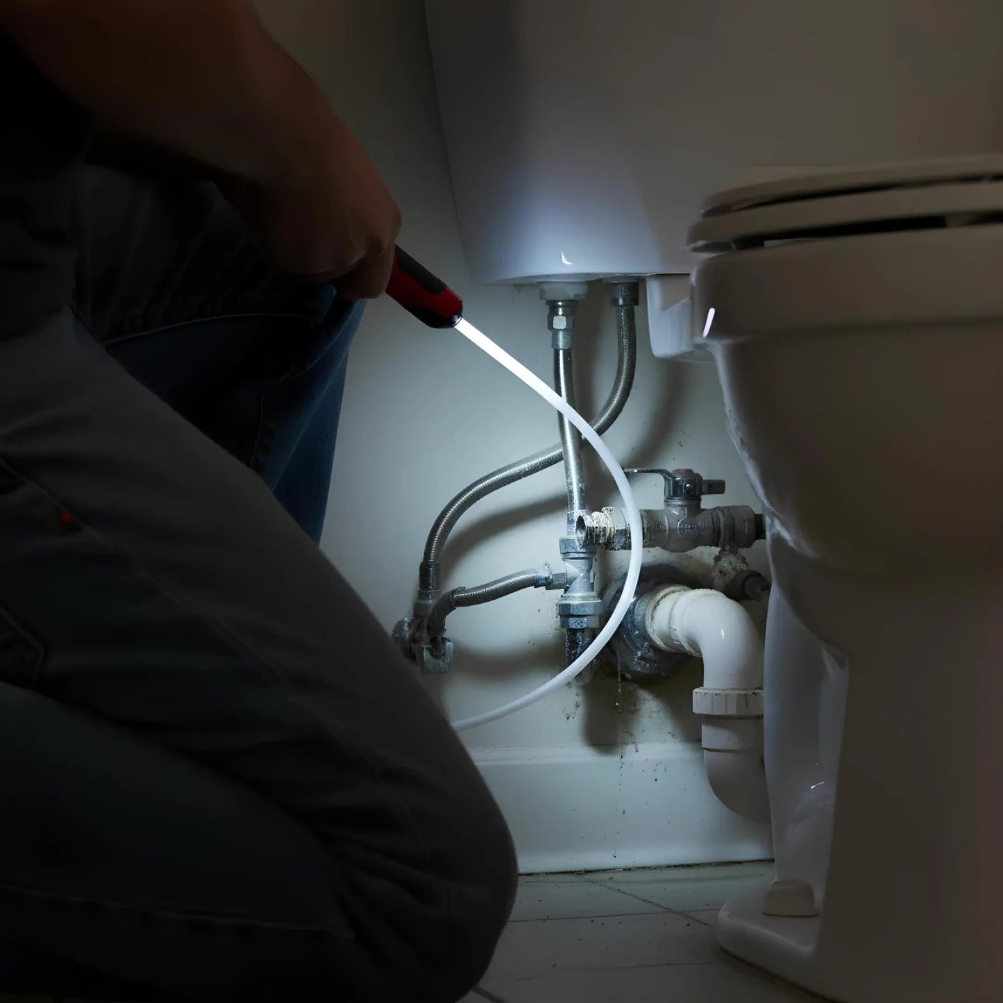 🔥Bendable Flexible LED Work Light💡: Your Professional Light for Narrow Spaces 🛠️(4000K Color Temperature | 44" Shape-Holding | Hands-Free)