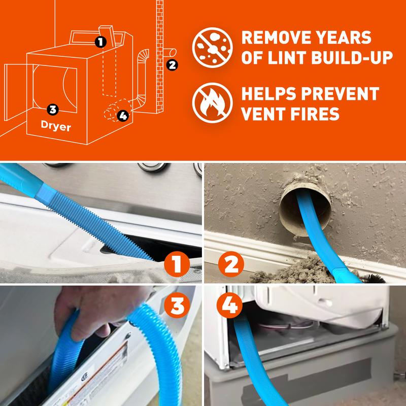 🔥New Arrival - Dryer Vent Cleaning Kit, Efficient Cleaning
