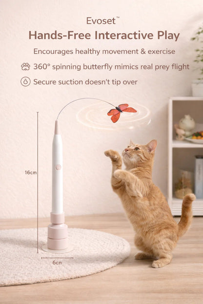 Smart Butterfly Cat Toy — Automatic Teaser for Active Cats 🐾