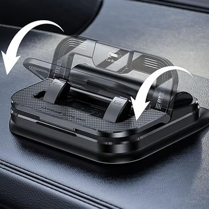 🚗 360° Phone Holder + Parking Plate No More Angry Notes – Flip to Display Your Number! 📱