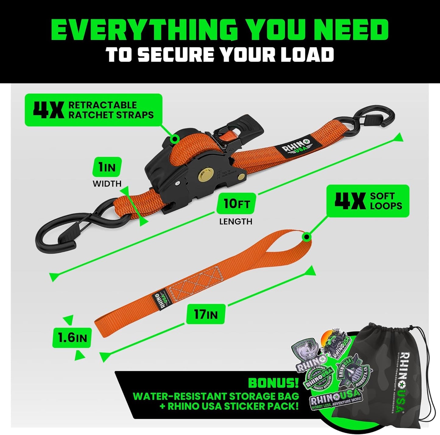 🎁 2025 Upgraded Ratchet Strap – Tangle-Free & Perfect Gift for Him 💙