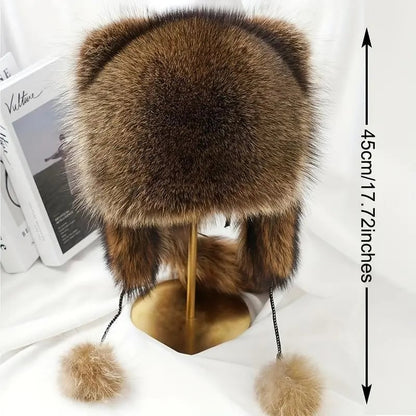 ⏰Last 4 hours Sale: Save 50%-🦝Cute Raccoon Plush Winter Hat