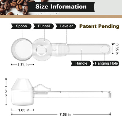 ☕ 3-in-1 Coffee Tool | Precision Scoop, Funnel & 51mm Tamper in One – Clean, Compact, & Mess-Free!