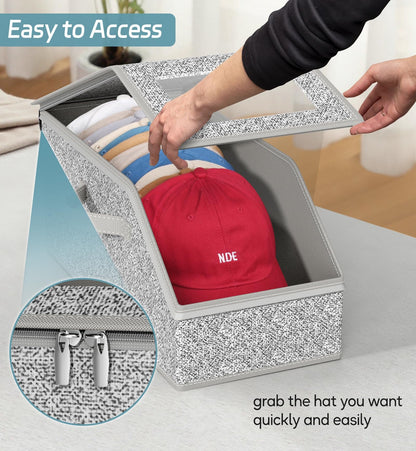 Stackable Hat Storage for Baseball Caps