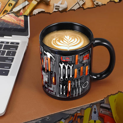 ☕🔧 Funny Coffee Mug with Mechanic Toolbox Design – The Perfect Gift