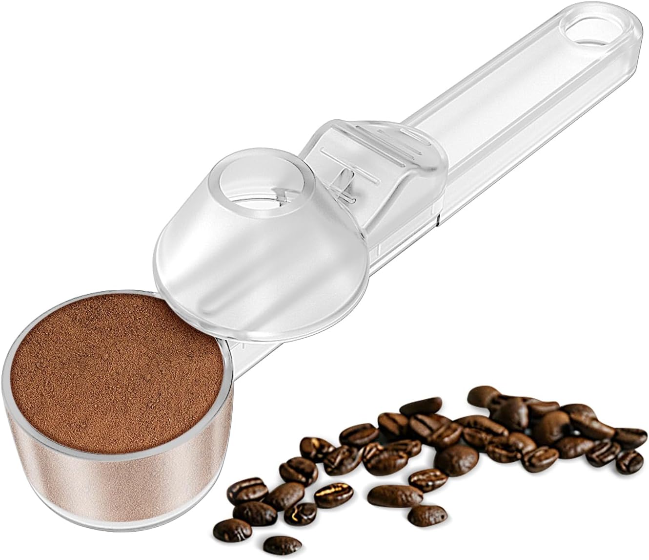 ☕ 3-in-1 Coffee Tool | Precision Scoop, Funnel & 51mm Tamper in One – Clean, Compact, & Mess-Free!