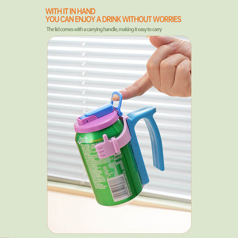 🥤Spill-Proof Soda Can Lids & Holders Clean, Safe & Easy Sipping Anywhere