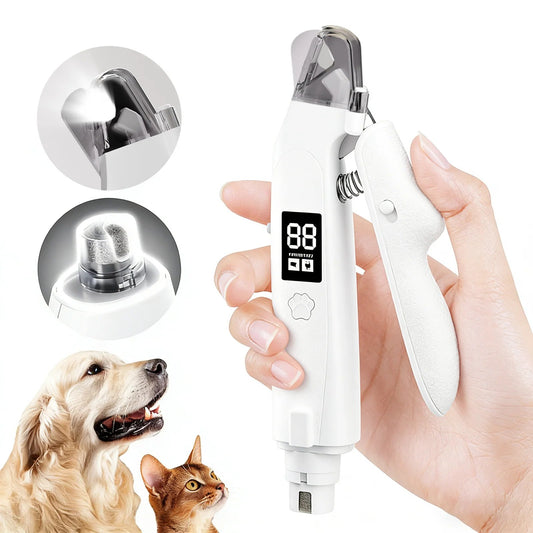 🔥 Flash Sale – 49% OFF! | 2-in-1 Pet Nail Grinder & Clipper | Dual LED Lights & Quiet Operation ✂️🐾