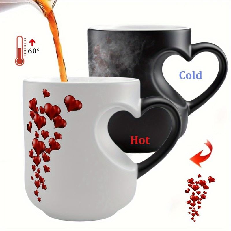 🔥Last Day 49% OFF🔥Heart-Shaped Color Changing Magic Ceramic Mug