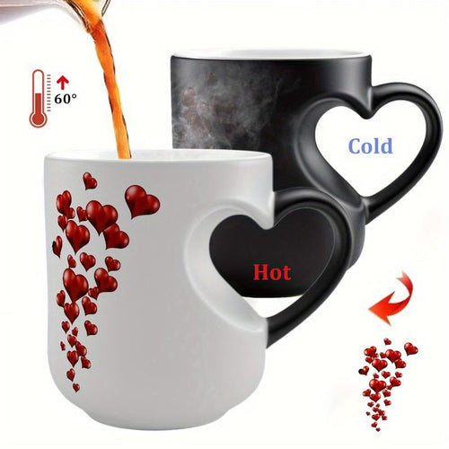 🔥Last Day 49% OFF🔥Heart-Shaped Color Changing Magic Ceramic Mug