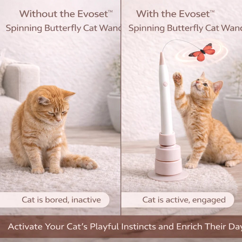 Smart Butterfly Cat Toy — Automatic Teaser for Active Cats 🐾