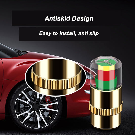 💥Only $9.99 Last Day Promotion!🎁4Pcs Car Tire Pressure Monitor Valve Stem Caps