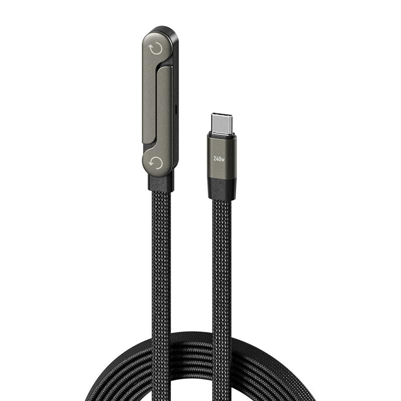 2-in-1 Fast Charging Cable with Built-In Phone Stand
