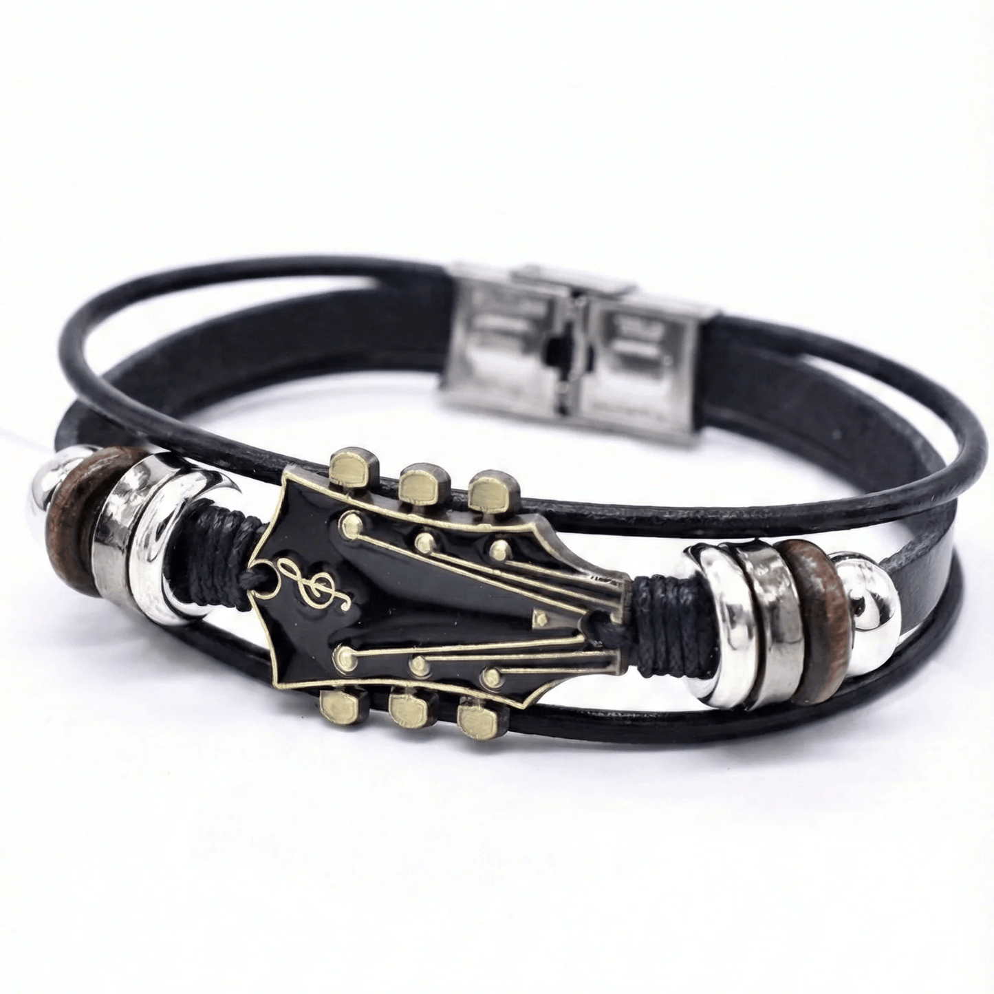 Premium SixStrings Leather Bracelet