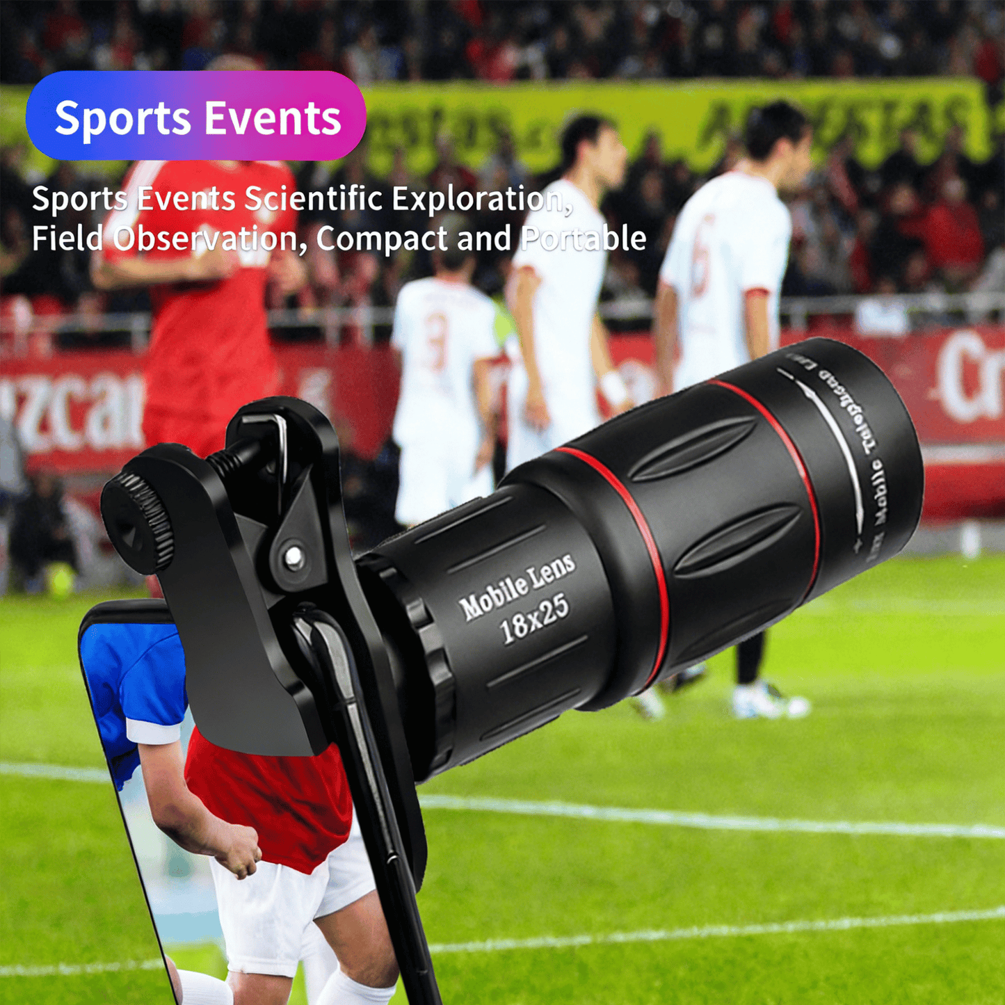 18X Zoom Mobile Phone Camera Lens with Clip📸🔭