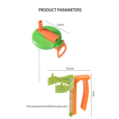 🥤Spill-Proof Soda Can Lids & Holders Clean, Safe & Easy Sipping Anywhere