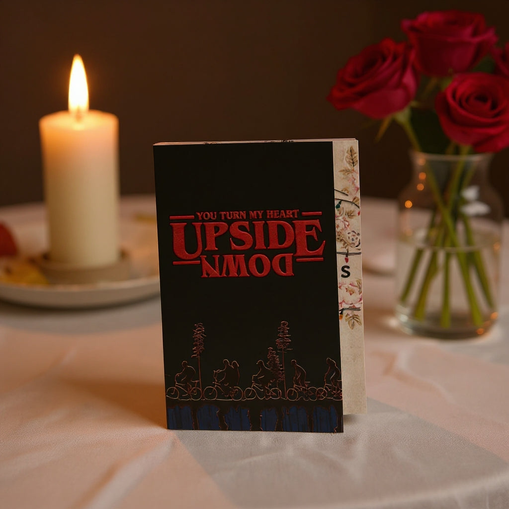 😮💕Upside Down Valentine’s Day Card