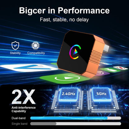 ⏰LAST CHANCE! Buy 2 Get 1 FREE!🔥 Wireless CarPlay & Android Auto Adapter – Fast Bluetooth 5.3, Zero Delay, Hands-Free Calling, USB-C Charging