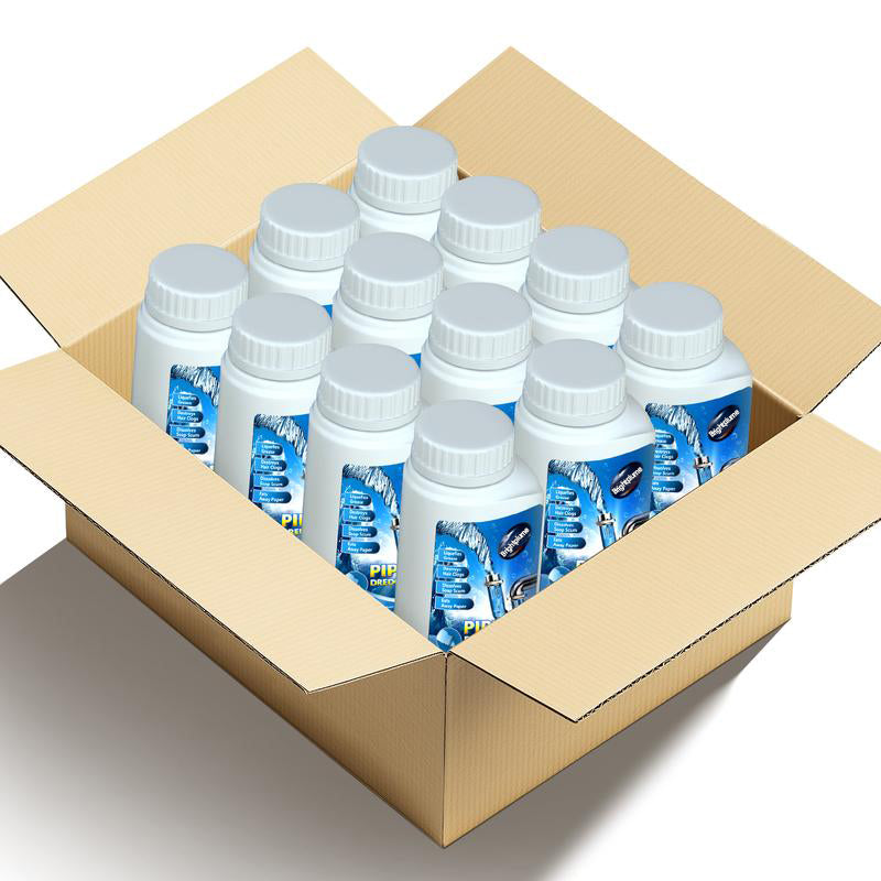 Brightplume Powerful Pipe Dredging Agent for Kitchen and Toilet Pipelines - Dissolves 200+ Blockages and Kills 99% of Bacteria