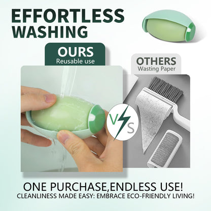 Portable Reusable Sticky Lint Roller for Pet Hair & Clothes