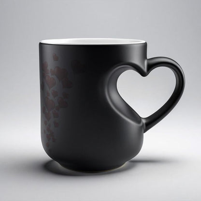 🔥Last Day 49% OFF🔥Heart-Shaped Color Changing Magic Ceramic Mug