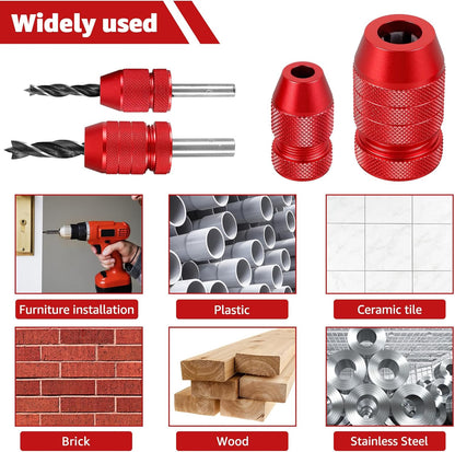 🔥🛠️Professional Drill Depth Stop Kit (2Pcs) - 💪Heavy-Duty Aluminum Alloy | Perfect Depth Control Every Time | Woodworking Essential