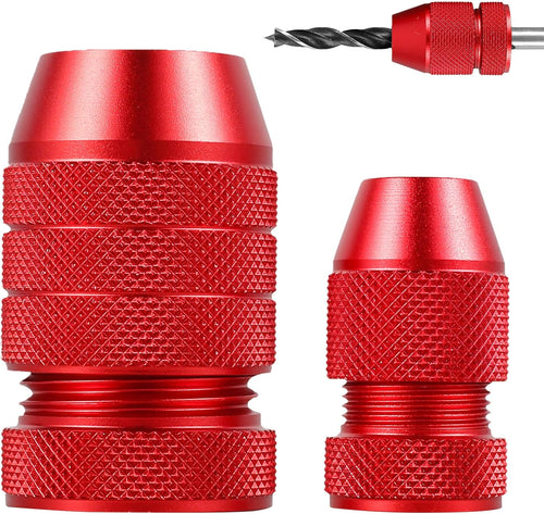 🔥🛠️Professional Drill Depth Stop Kit (2Pcs) - 💪Heavy-Duty Aluminum Alloy | Perfect Depth Control Every Time | Woodworking Essential