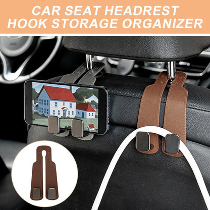 Durable Car Seat Headrest Hook Storage Organizer