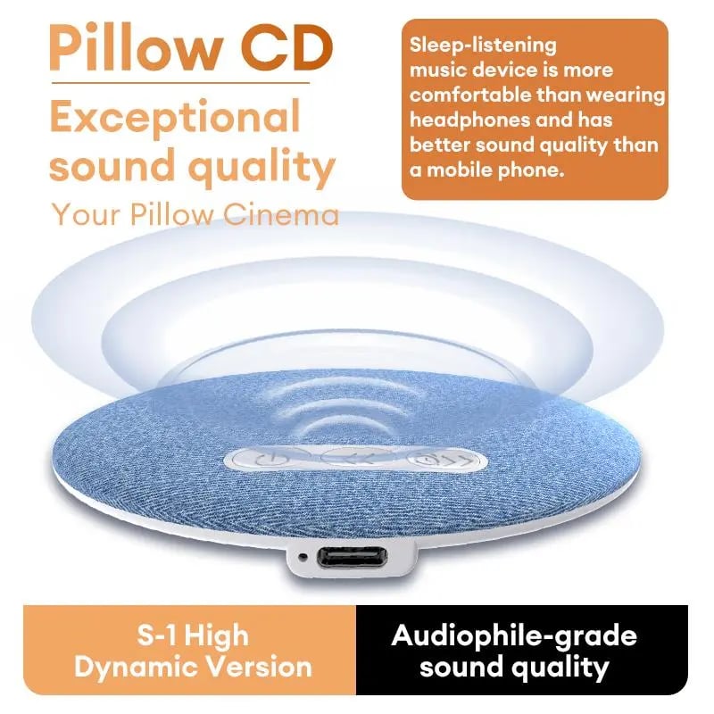 BUY 2 FREE SHIPPING+SAVE $10🔥🔥Ultra-Thin Bluetooth Pillow Speaker with Bluetooth 6.0