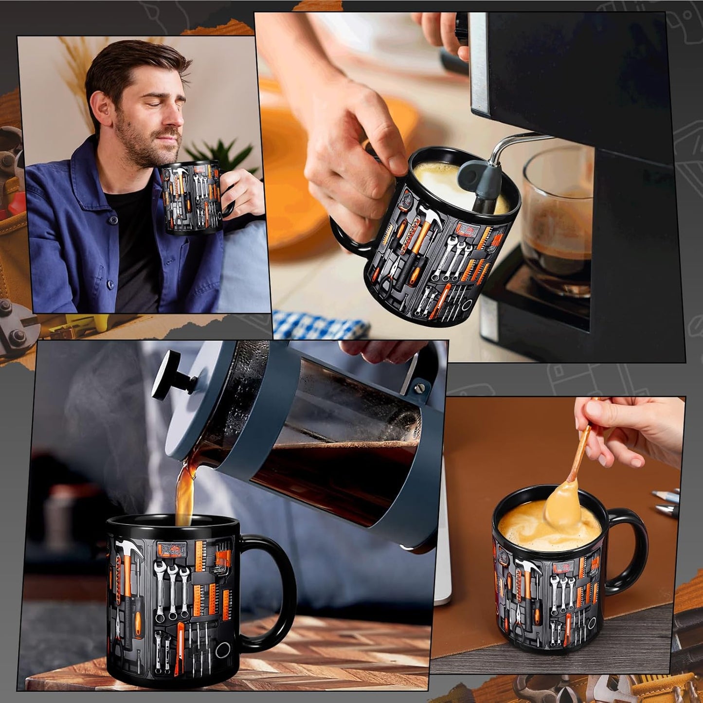 ☕🔧 Funny Coffee Mug with Mechanic Toolbox Design – The Perfect Gift