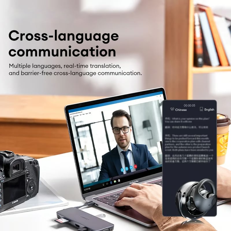 🏆LAST DAY SALE 60% OFF⏰AI Translation T26  Pro MAX Wireless Bluetooth Translation Earbuds