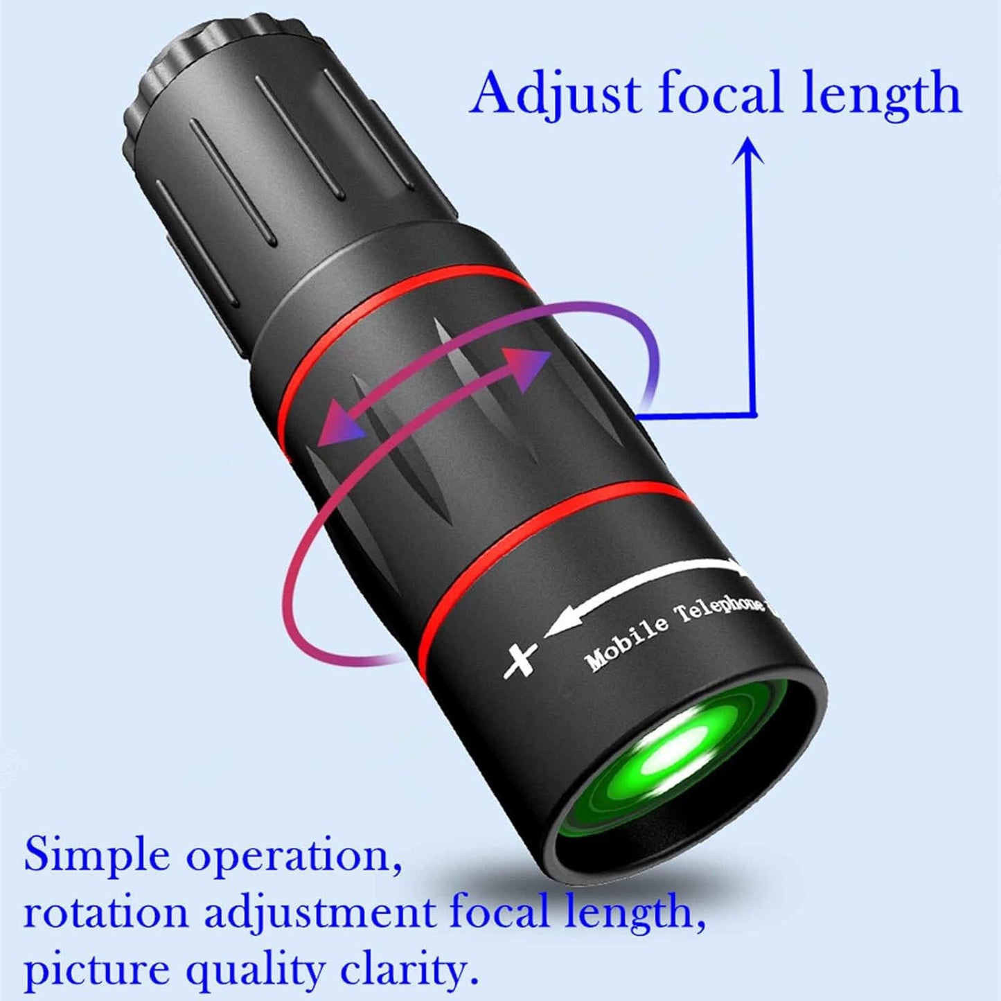 18X Zoom Mobile Phone Camera Lens with Clip📸🔭