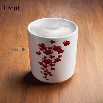 🔥Last Day 49% OFF🔥Heart-Shaped Color Changing Magic Ceramic Mug