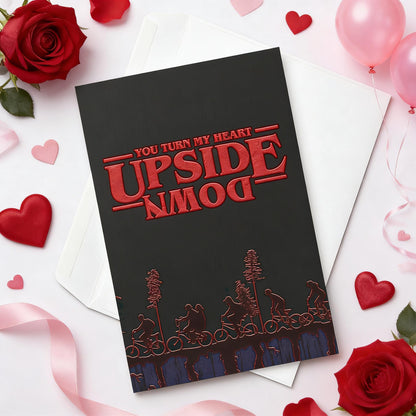 😮💕Upside Down Valentine’s Day Card