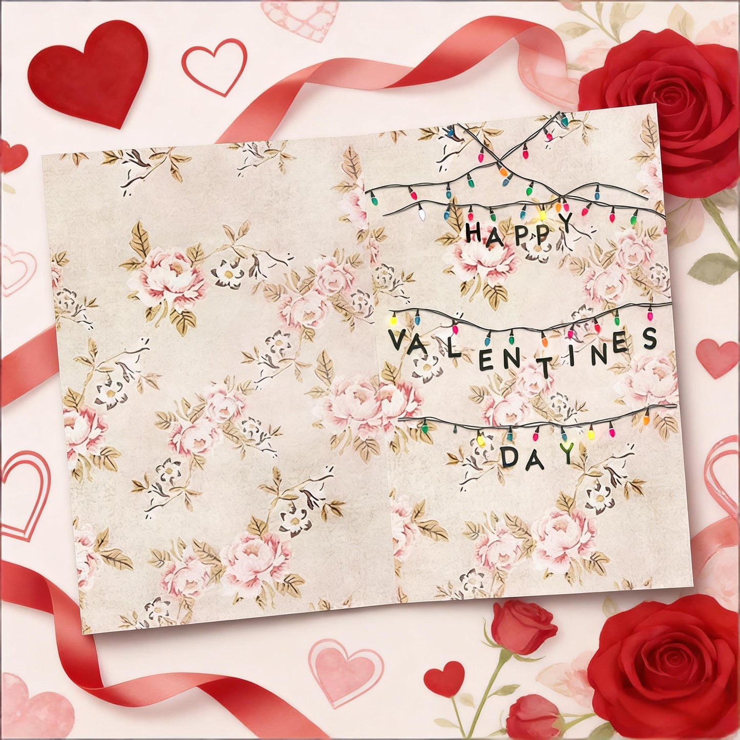 😮💕Upside Down Valentine’s Day Card