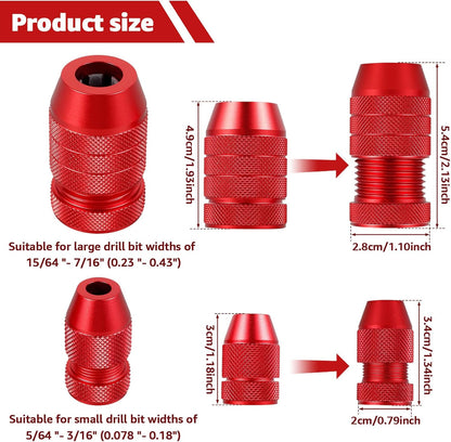 🔥🛠️Professional Drill Depth Stop Kit (2Pcs) - 💪Heavy-Duty Aluminum Alloy | Perfect Depth Control Every Time | Woodworking Essential