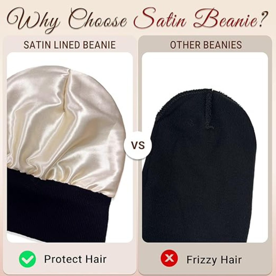 Satin-Lined Anti-Frizz Beanie